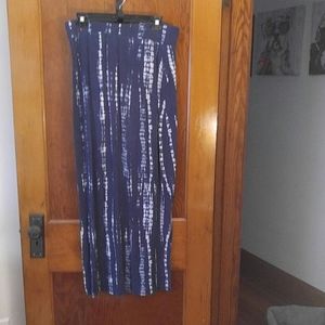 Long cotton stretch skirt